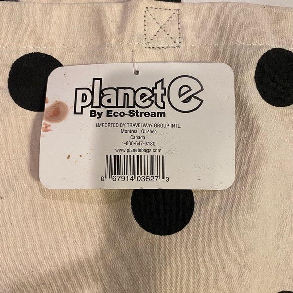 Planet E by Eco Stream Polka Dot Tote - Picture 2 of 3